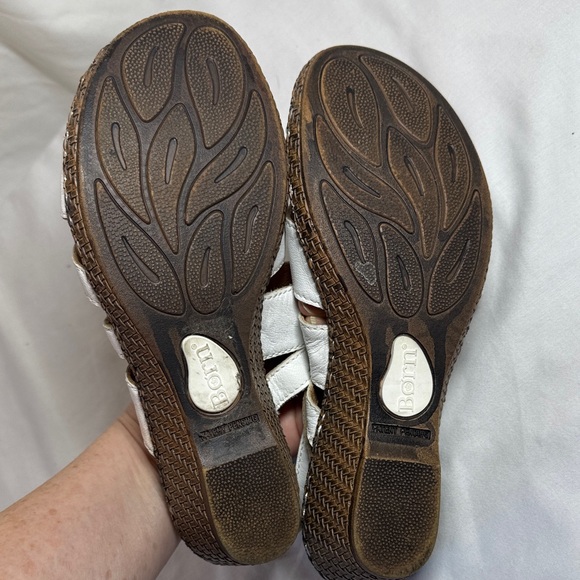 Born White Strappy Sandals. - Picture 6 of 7